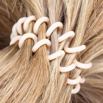 Резинка для волос "Крем-брюле" мини упаковка, 3 шт (Для причесок) – фото 3