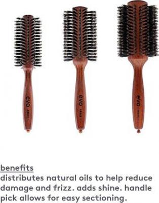 Bruce Natural Radial Hair Brush - щетка из щетины для укладки и полировки – фото 2