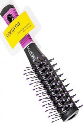 Щётка туннельная для волос двухсторонняя, черно-фиолетовая – фото 4