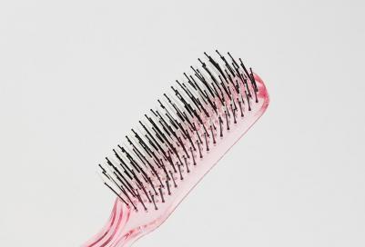 Щетка парикмахерская для волос Aqua Brush, розовая прозрачная М – фото 6