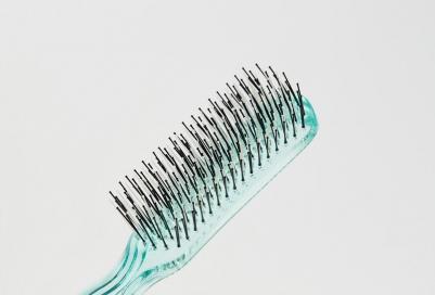 Щетка парикмахерская для волос Aqua Brush, зеленая прозрачная М – фото 1