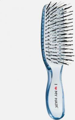 Щетка парикмахерская для волос Русалочка 1803, синяя прозрачная S – фото 2