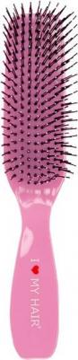 Щетка парикмахерская для волос spider classic 1501, розовая глянцевая m – фото 1