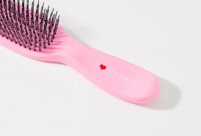 Щетка парикмахерская для волос spider classic 1501, розовая глянцевая m – фото 5