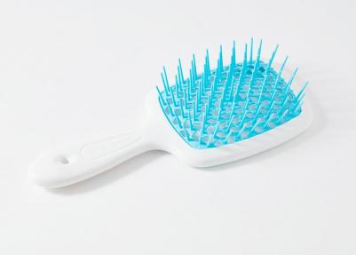 Щетка Superbrush с закругленными зубчиками бело-голубая, 20,3 х 8,5 х 3,1 см – фото 12