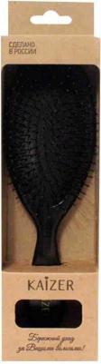 Расческа для волос Kaizer Массажная большая черная 1 шт – фото 5
