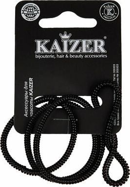 Резинка силиконовая "Пружинка", 40*3 мм, цвет черный, 4шт. 500902