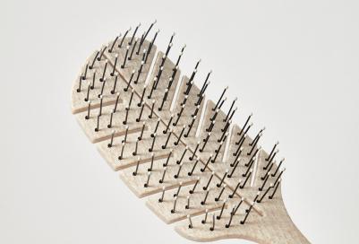 Расческа для волос Расческа массажная БИО Лепестковая большая, щетка для распутывания волос 4610091010138 – фото 3