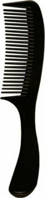 Гребень для волос пластиковый 021, черный, 220х45 мм