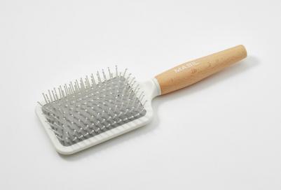 Расческа деревянная для головы - Wooden paddle brush, 186г – фото 2