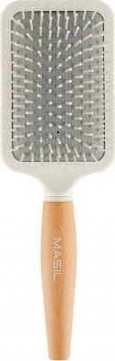 Расческа деревянная для головы - Wooden paddle brush, 186г – фото 6