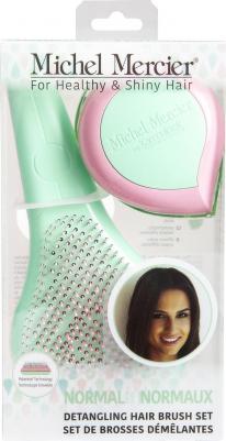 Detangling Set Набор щеток для нормальных волос в пастельных тонах: щетка классическая и компактная – фото 1