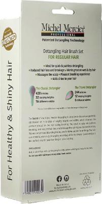 Detangling Set Набор щеток для нормальных волос в пастельных тонах: щетка классическая и компактная – фото 2