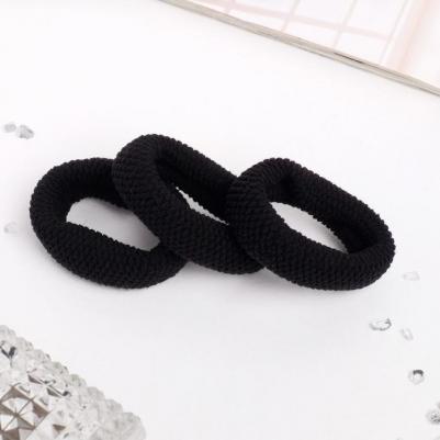 Резинка для волос "Клэр" (Набор 3 шт) 2х5 см, чёрный белый – фото 3