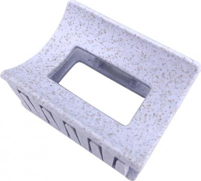 Заколка-краб женская Straw Claw Hair Clip Square Blue – фото 3