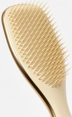 Щетка для распутывания волос Ultimate Detangler Straight Curly Chrome Neo Gold – фото 3