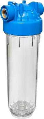Корпус 10SL ХВС 1/2" прозрачный, ключ и скоба FHPR12 444 – фото 3