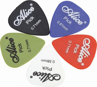 AP-12 P Набор медиаторов пластик-ABS (0.58-1.50mm) 12 шт/уп