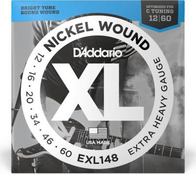 EXL148 NICKEL WOUND EXTRA-HEAVY 12-60 струны для электрогитары, никелерованная сталь, 12-60 – фото 1