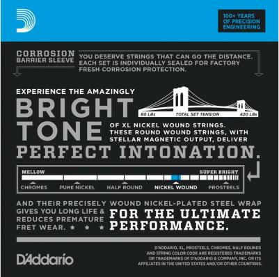 EXL165TP Струны бас, soft/reg, 045-105, 2 комплекта – фото 2