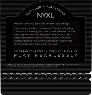 NYXL1052 струны для электрогитары, никель, 10-52 – фото 3