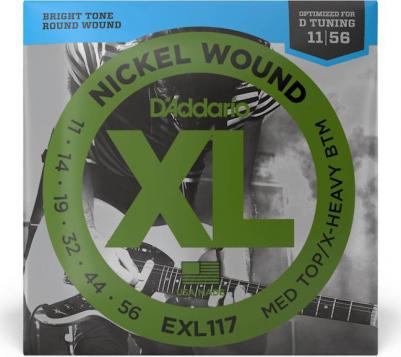 Струны EXL117 XL NICKEL WOUND 11-56 для электрогитары – фото 1