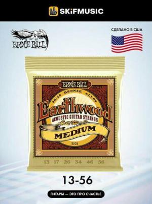 2002 струны для акуст.гитары Earthwood 80/20 Bronze Medium – фото 2