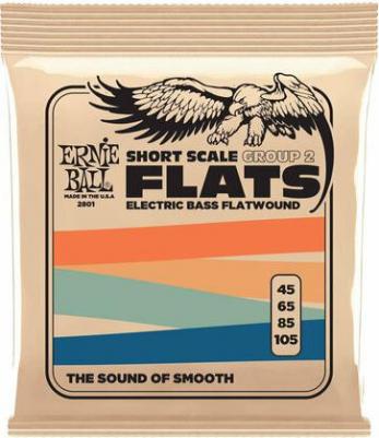 2801 Flatwound Group 2 Short Scale 45-105 Струны для бас-гитары