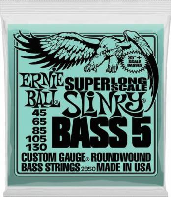 2850 струны для 5-струнной бас-гитары Nickel Bass SLS Slinky 5