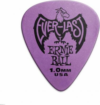 9193 делриновый нескользящий медиатор Everlast, 1,0 мм, фиолетовый, упаковка 12 шт – фото 1