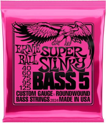 Струны для 5 струнной бас-гитары 2824 Nickel Wound Slinky Super 40-125