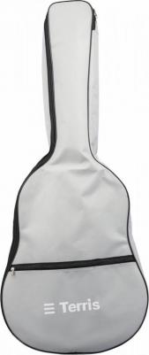 TGB-A-01GRY чехол для акустической гитары, без утепления, 2 наплечных ремня, цвет серый