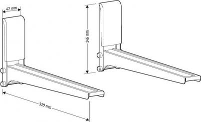 Кронштейн для СВЧ MWS-2005 металлик – фото 1