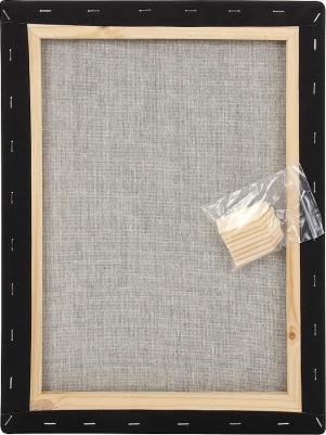 Холст на подрамнике черный CLASSIC, 30х40см, 380г/м, хлопок, мелкое зерно, 191650 – фото 2