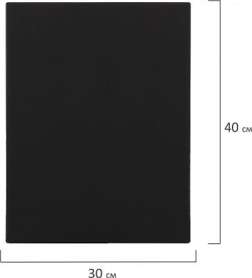 Холст на подрамнике черный CLASSIC, 30х40см, 380г/м, хлопок, мелкое зерно, 191650 – фото 8