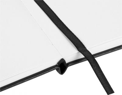 Скетчбук, белая бумага 140 г/м2 120х120 мм, 80 л., КОЖЗАМ, резинка, CLASSIC, черный, 113181 – фото 9