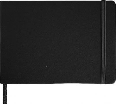 Скетчбук, слоновая кость 140 г/м2 210х148 мм, 80 л., КОЖЗАМ, резинка, CLASSIC, черный, 113198 – фото 8