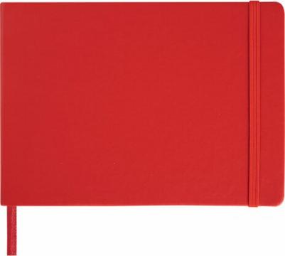 Скетчбук, слоновая кость 140 г/м2 210х148 мм, 80 л., КОЖЗАМ, резинка, CLASSIC, красный, 113197 – фото 10