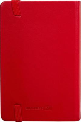 Скетчбук, слоновая кость 140 г/м2 90х140 мм, 80 л., КОЖЗАМ, резинка, CLASSIC, красный, 113187 – фото 6