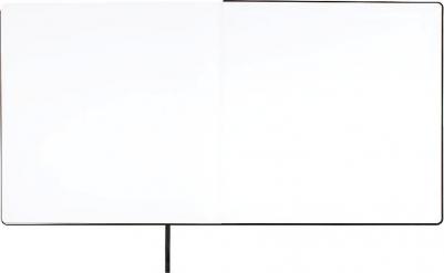 Скетчбук 80л, 300*300 "Студия", черный, твердая обложка, на резинке, белая, 140г/м2 – фото 3