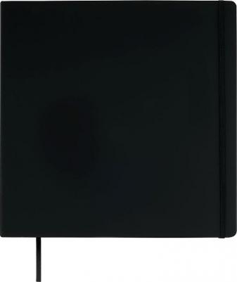Скетчбук 80л, 300*300 "Студия", черный, твердая обложка, на резинке, белая, 140г/м2 – фото 4