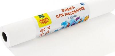 Бумага для рисования 42 х 1000 см, в рулоне, 100 г/м2