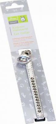 Ошейник Smart Cat Collar Modern Art Luxus со кожзам серебристый для кошек