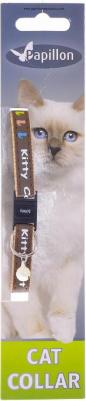 Ошейник для кошек Китти нейлон, коричневый, 21-33 см – фото 2