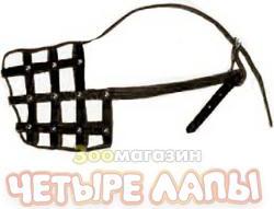 н34ч/ 32002 Намордник кожаный 34 размер 34см, цвет черный, н34ч – фото 4