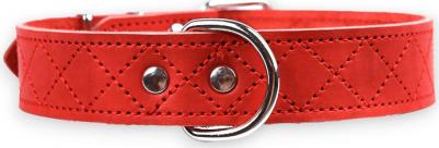 Ошейник для собак Новара, обхват шеи 44-58 см, ширина 3,5 см, красный – фото 1