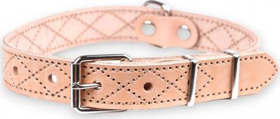 Ошейник для собак Новара, ширина 2,5 см, длина 58 см, натуральный