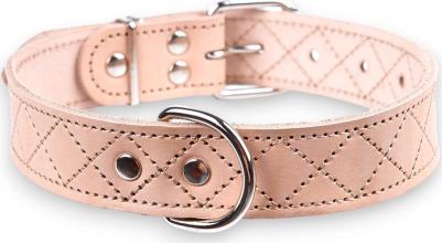 Ошейник для собак Новара, ширина 3,5 см, длина 65 см, натуральный – фото 2