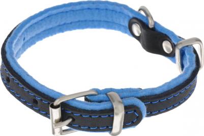 ошейник Фетр 20 черный/голубой оф20г – фото 1