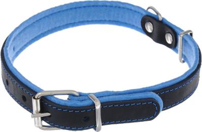 ошейник Фетр 20 черный/голубой оф20г – фото 4